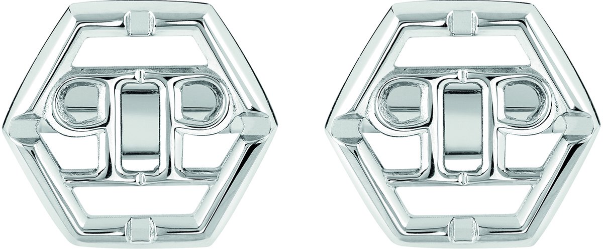Philipp Plein Pp Silver Manchetknopen Zilverkleurig Binnenmateriaal: 100% Gerecycled Roestvrij Staal not specified PJ9AA10CU, PJ9AA11CU