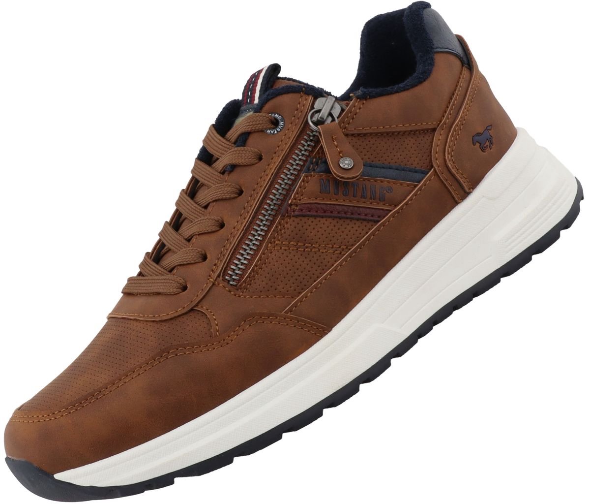 Mustang Heren Sneaker | Cognac | Maat: 43