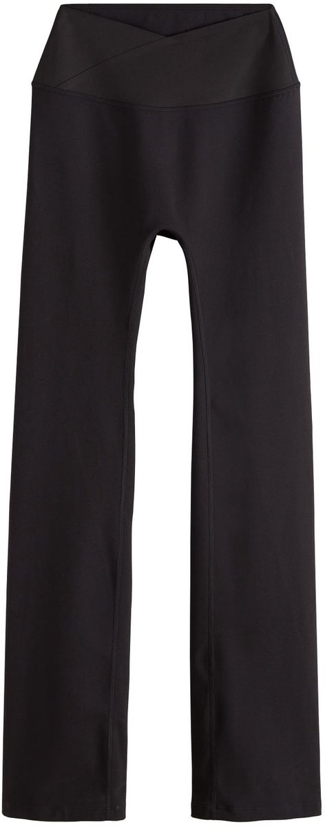 Next - Dames - Ultimate Comfort sportlegging met hoge taille en gekruiste voorkant - Zwart