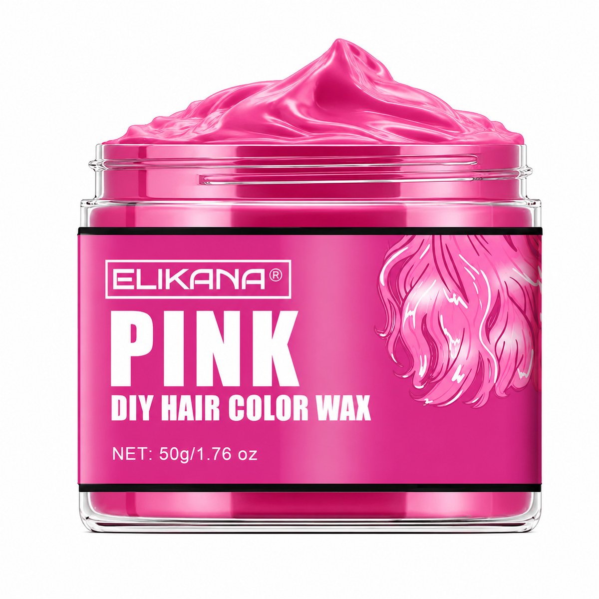 Roze Uitwasbare Haarkleuring – Tijdelijke Haarverf voor Styling en Kleur – Washable Hair Color Cream