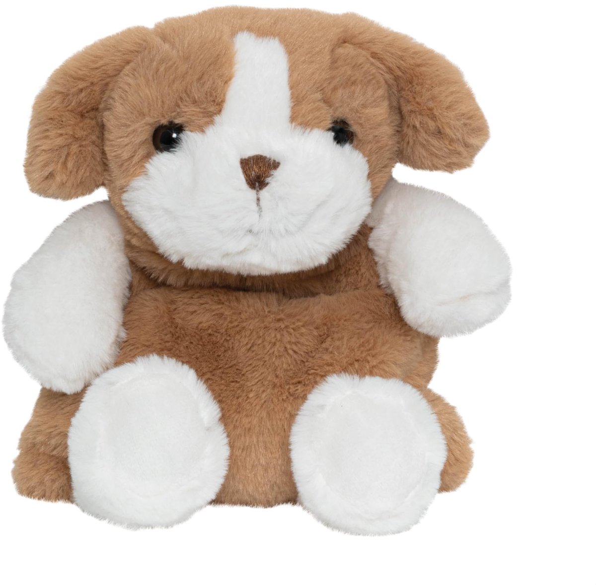 SnelShoppen - 2-in-1 Knuffelkruik Pluche Zachte Hond Max voor Baby's en Kinderen - Warme en Koude Werking - Magnetron Droogkruik met Siliconen Kralen