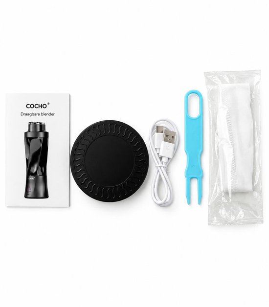 COCHO® Blender To Go - Smoothie Maker 650ML - Oplaadbare Mini Blender - Smoothies & Shakes - Draadloos & Draagbaar - Fruit Mixer - USB Oplaadbaar Merk:Cocho - 2,8 Bekijk 10 reviews - Delen - Rapporteer van COCHO® — afbeelding 5