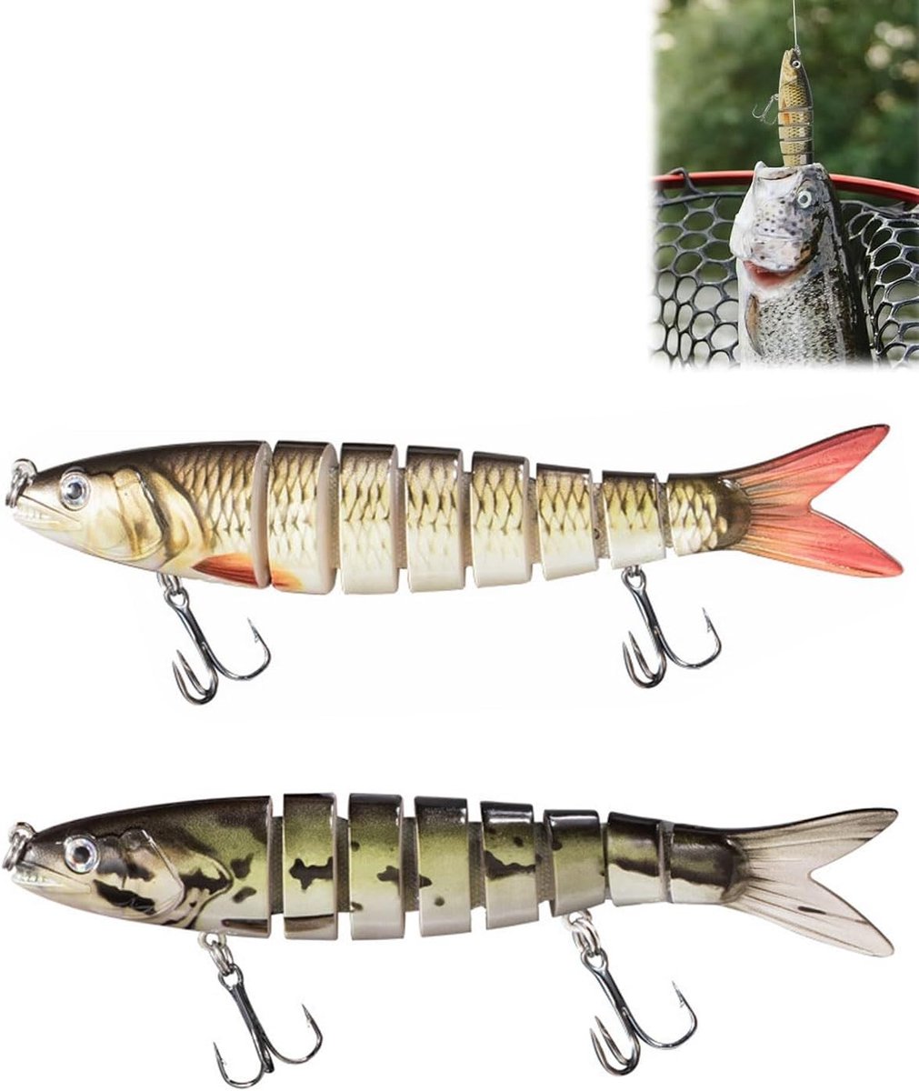 Crankbaits kunstaas voor baars, snoek, forel en barracuda - rubberen drijvende en zinkende lures