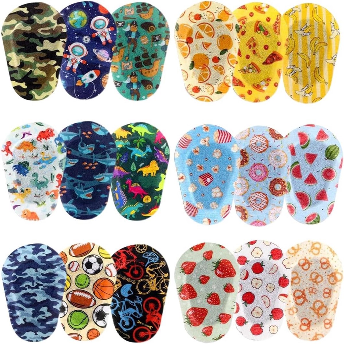 18 Stuks Cartoon Oogpads, Zelfklevende Oogpatches voor Kinderen en Volwassenen, Ademend en Comfortabel, Perfect voor Vermoeide Ogen en Ontspanning