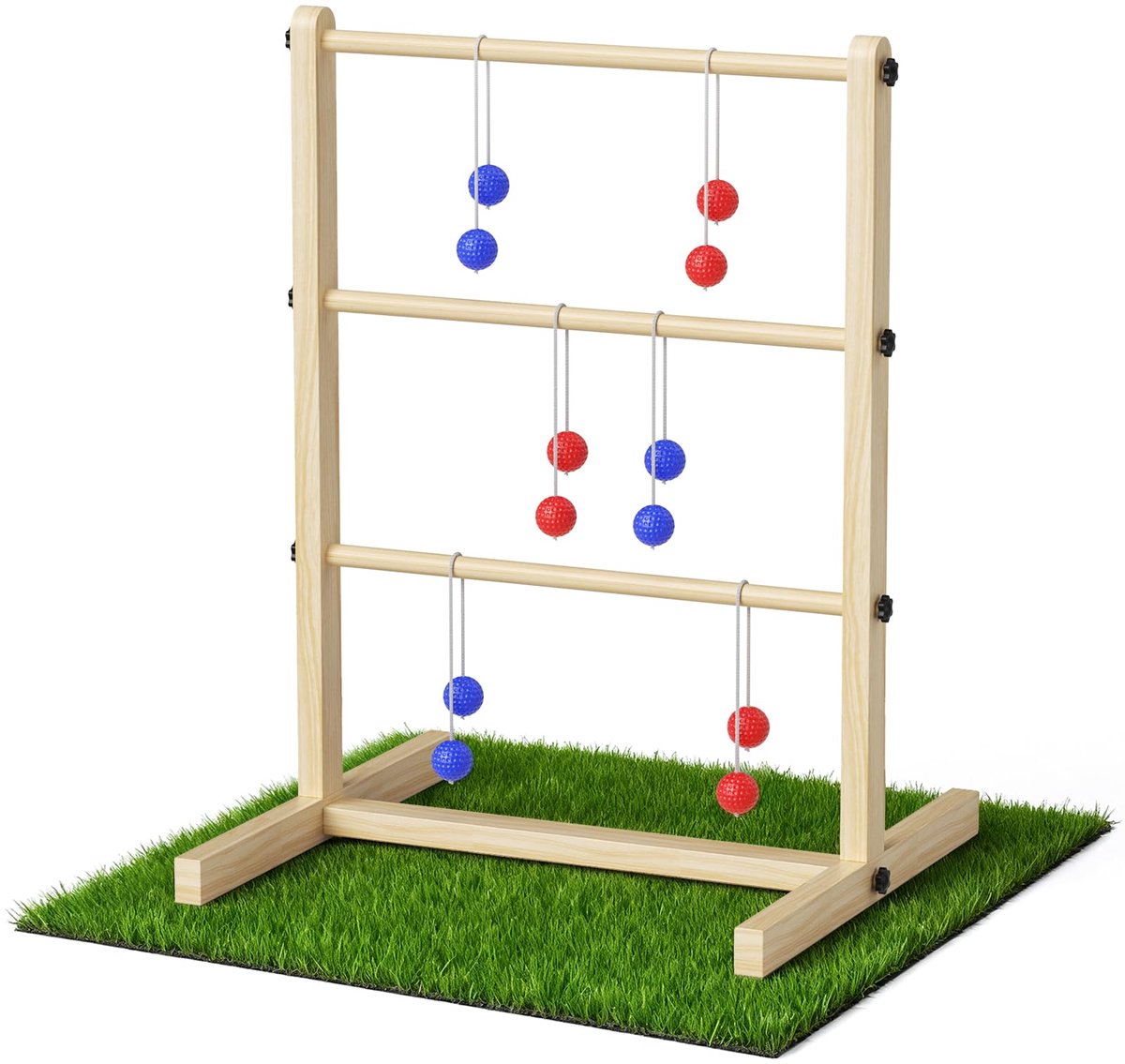 SnelShoppen - Yigowyigo Laddergolf van Hout, Ladderspel met Opbergtas en Spelhandleiding, Outdoor Werpspel, Beheersingsspel voor Volwassenen en Kinder