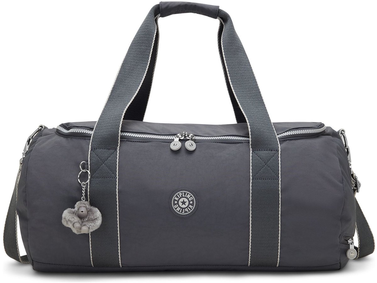 kipling reistas sporttas Argus Weekender Moonlit Grey grijs