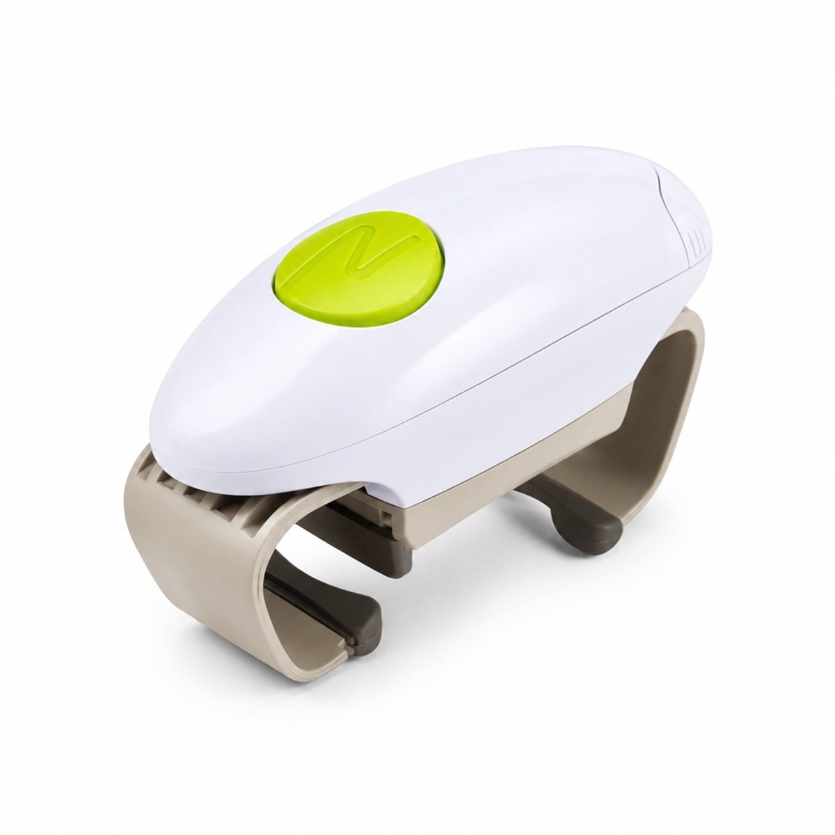 Elektrische Potopener – Automatische Potopener – Handsfree Pottenopener – Voor Draaidoppen – Geschikt voor Senioren & Verminderde Handkracht – Werkt op AA Batterijen – Wit