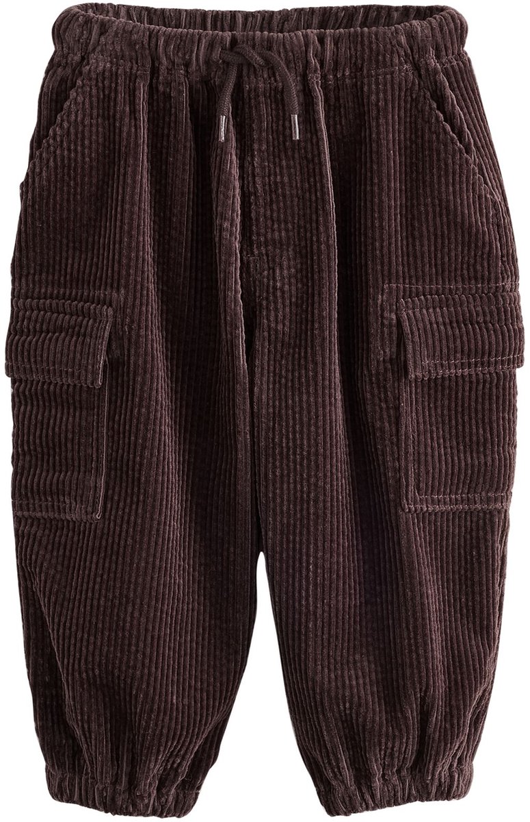 Next - Jongens - Corduroy cargobroek - Bruin