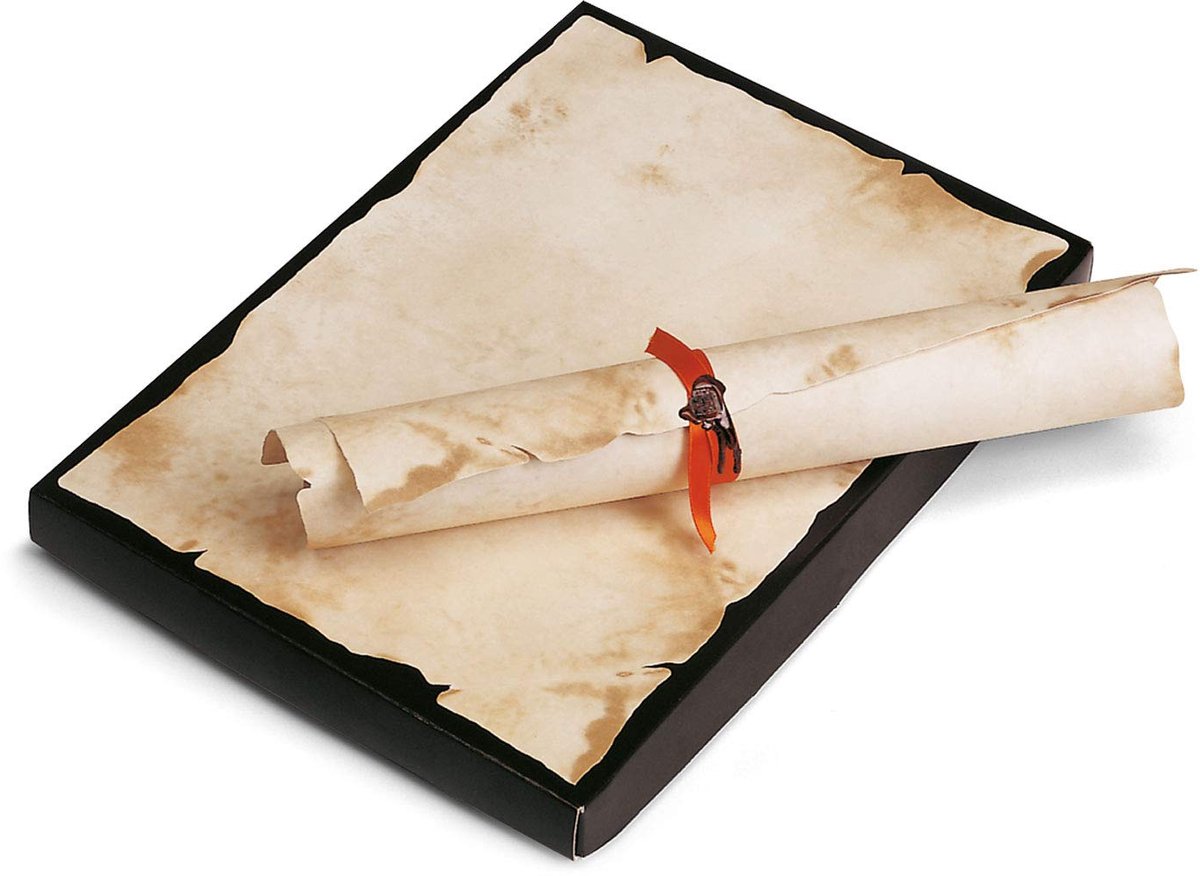 SnelShoppen - Documentenpapier Antiek DIN A3, 180 g/m², Certificaatpapier met Pergamentachtige Look, 100 Vellen voor Certificaten, Uitnodigingen, Menu