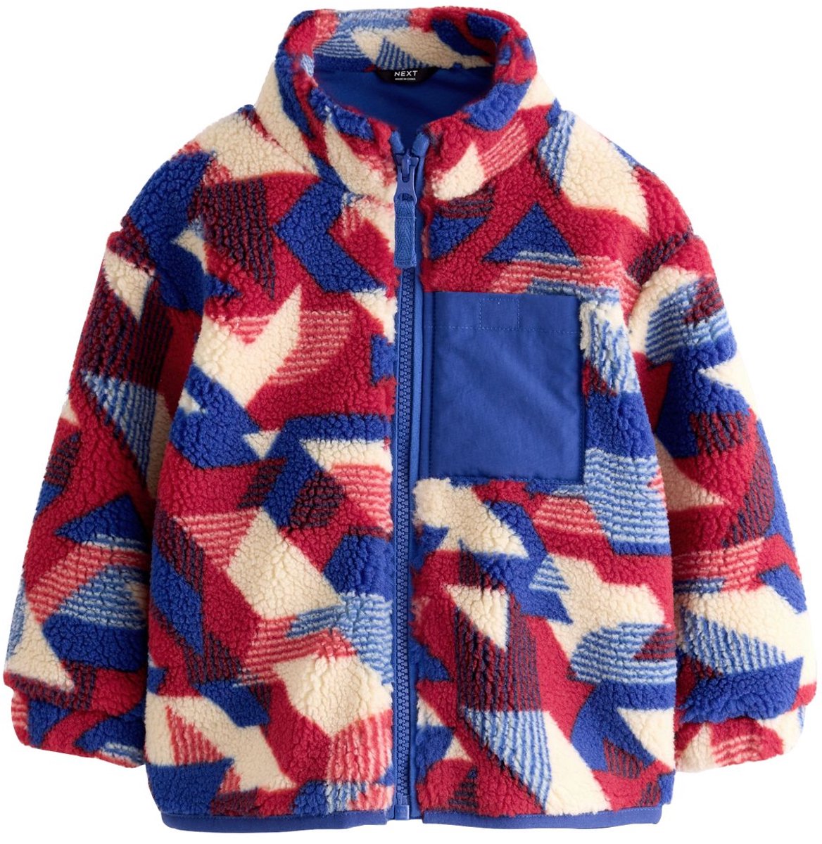 Next - Jongens - Geheel bedrukte fleece - Rood