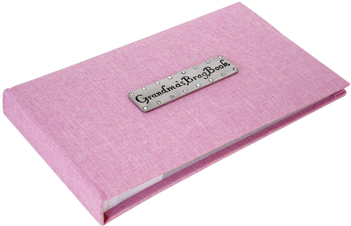 SnelShoppen - Oma's Brag Boek Fotoalbum Roze - Uniek Fotoalbum voor Kinderen, Familieherinneringen, 40 Pagina's, Perfect voor Feesten en Speciale Gele