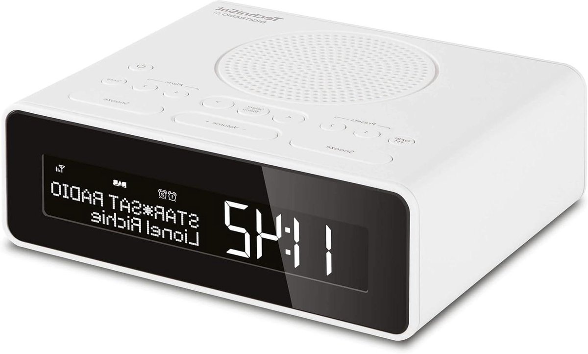 Digitale Wekker - Radio Wekker - Ontspannen Wakker Worden - Dubbele Wektijden - 149 x 49 cm - Wit