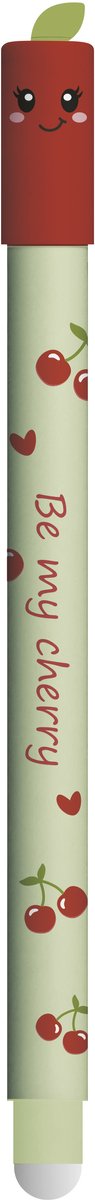 Eberhard Faber Gelpen ENuity Erase-It Cherry schrijfkleur blauw Tekst Be my cherry - EF-582156