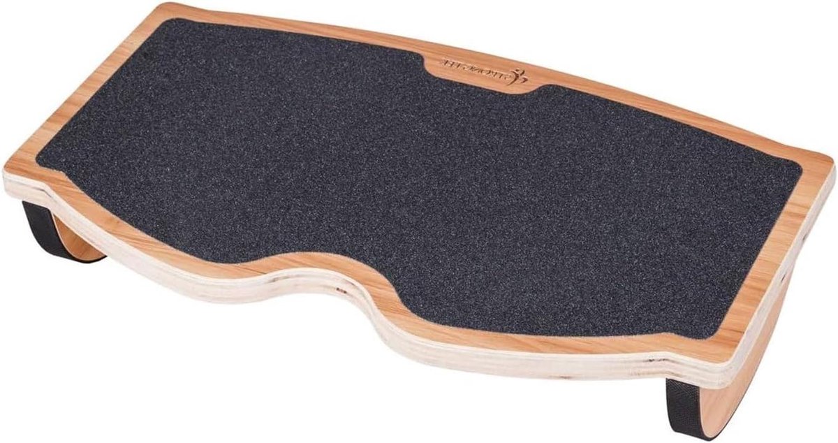 Bureau voetensteun - Houten kruk - Ergonomisch werken - Antislip oppervlak - 45 x 27 x 11 cm - Natuurlijk hout