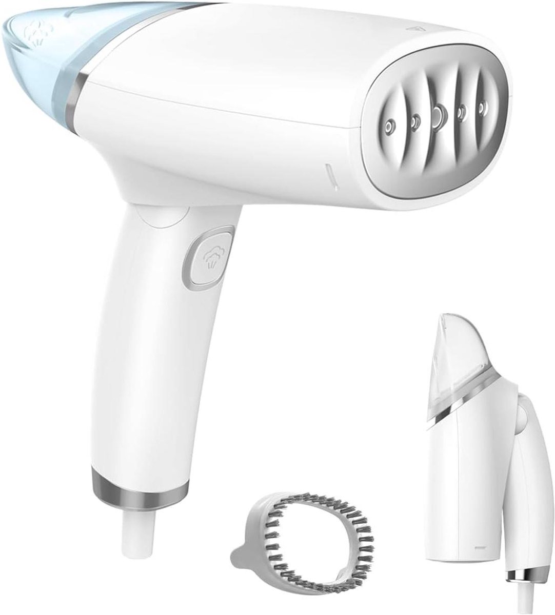 Mini Stoomstrijkijzer - Reis Stoomapparaat - Kleding Verfrissen - Horizontaal Verticaal - 100 ml Capaciteit - Wit