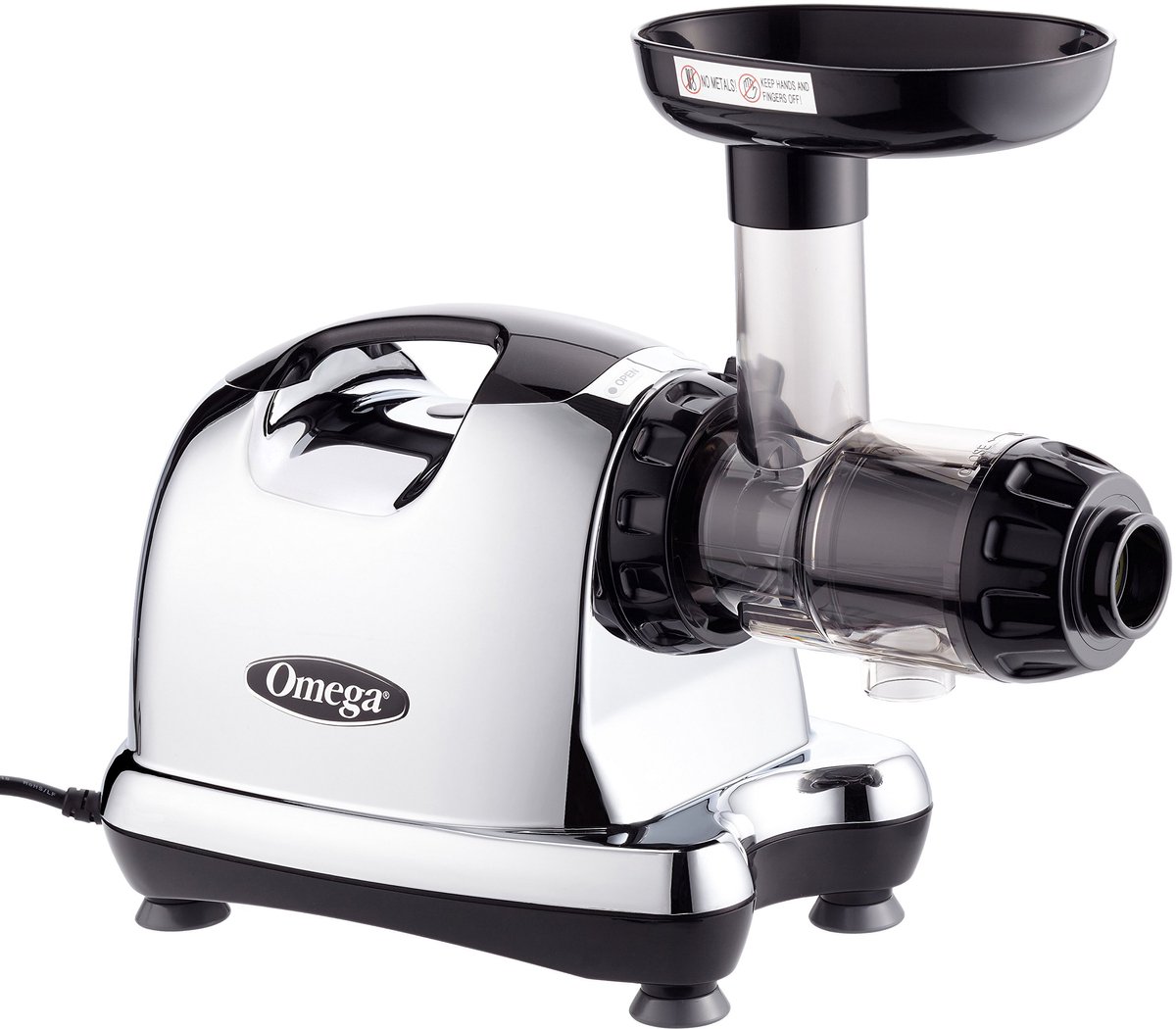 SnelShoppen - Omega Sapcentrifuge 36,8 x 16,5 x 39,4 cm Zilver - Hoogwaardige Sapcentrifuge voor Vers Fruit en Groenten, Ideaal voor Keuken, Gezond Le
