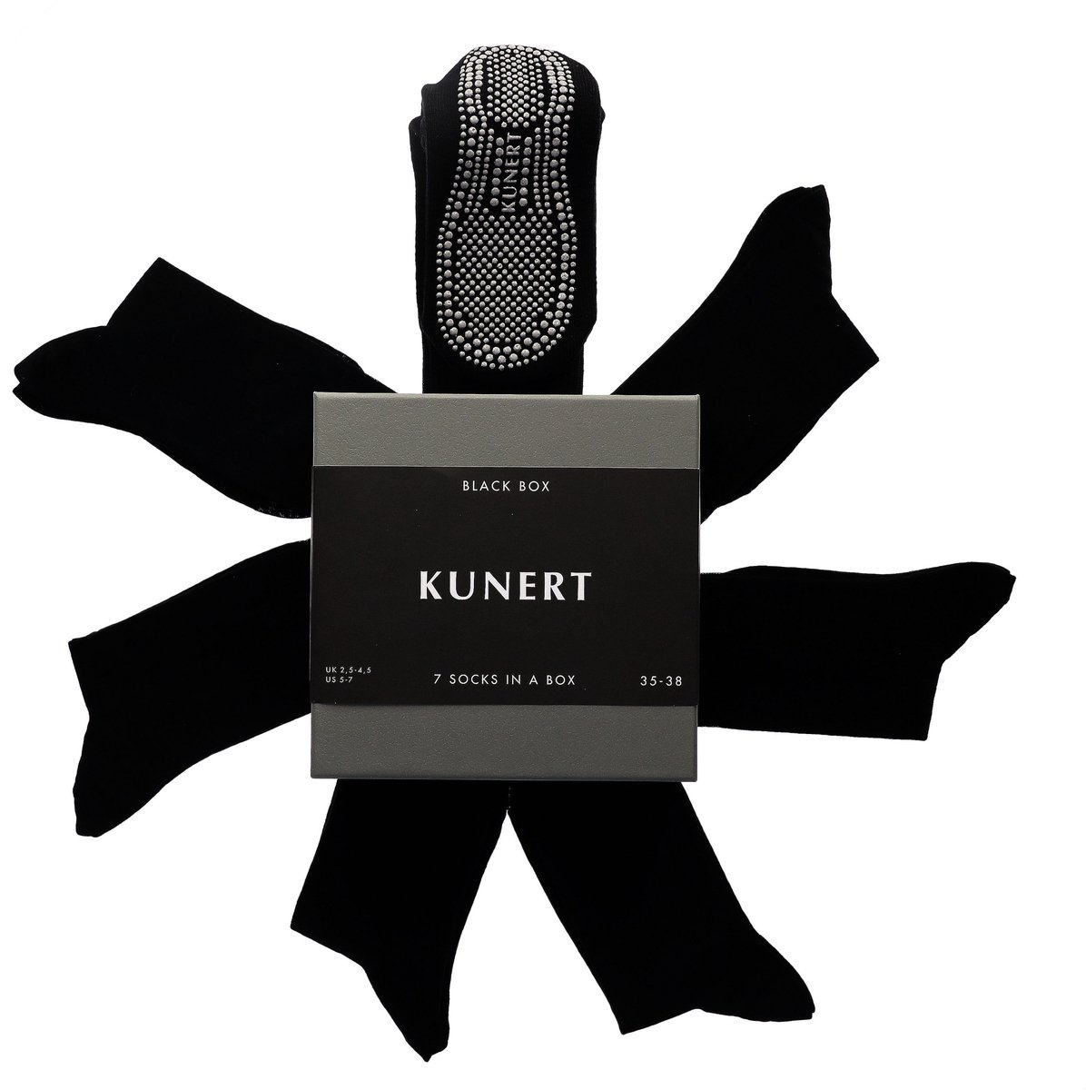 Kunert BLACK BOX week gift box Unisex Sokken - Black
