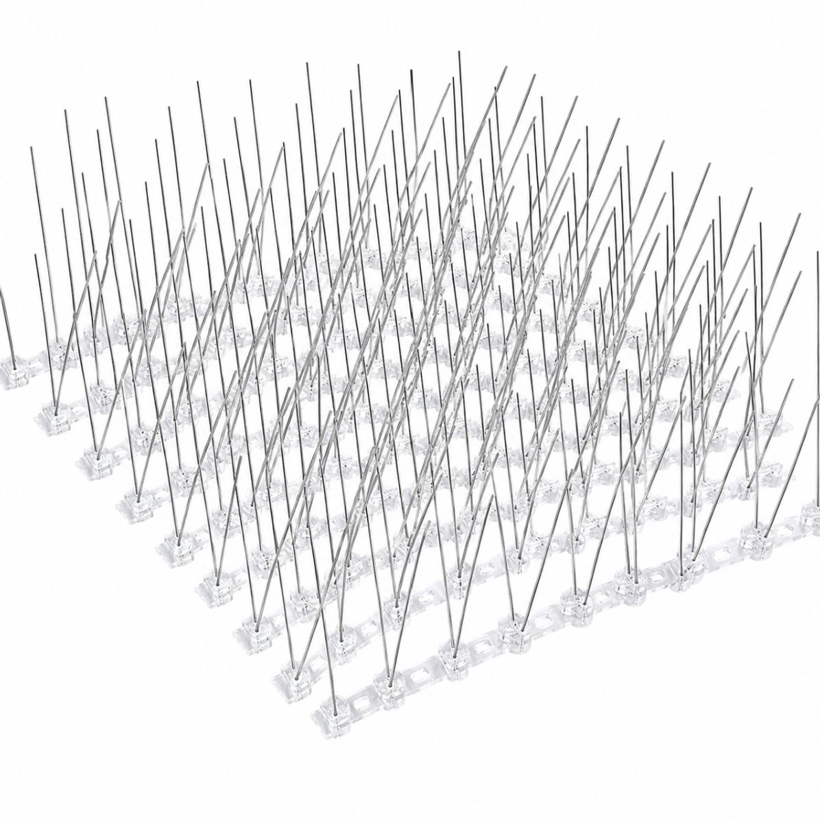 BSS® Duivenpinnen 2,5 m – Vogelwering van Roestvrij Staal – 10 Stuks Afweerspikes voor Duiven en Vogels – Voor Balkon, Dak en Vensterbank