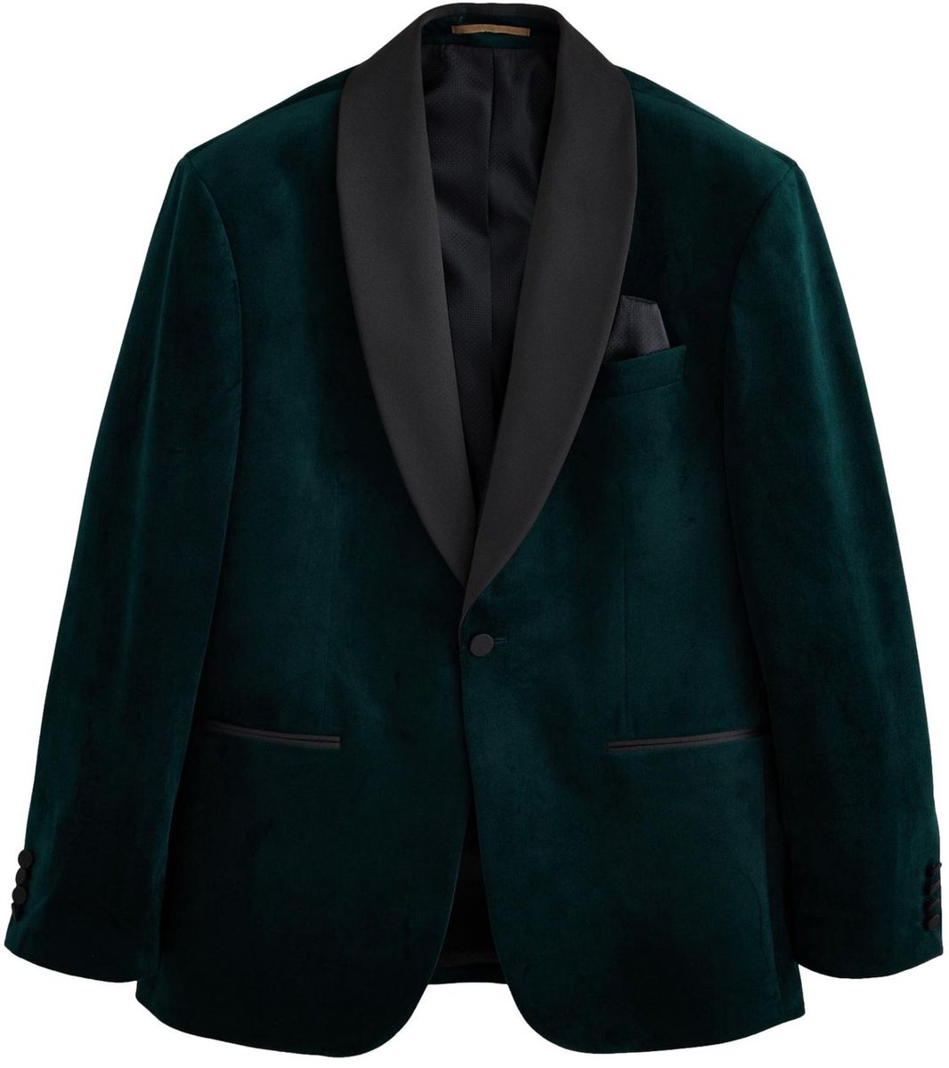 Next - Heren - Fluwelen blazer met normale pasvorm - Regular - Groen