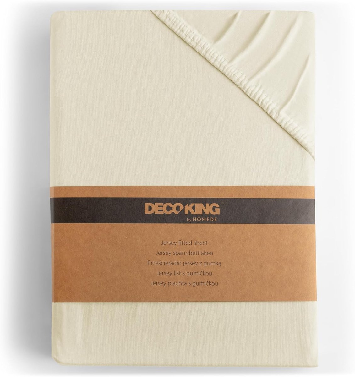 SnelShoppen - Hoeslaken voor Boxspringbedden, 100% Jerseykatoen, Amber Kleur, Perfect voor Slaapkamer, Stijlvol, Comfortabel, Geschikt voor Matrassen