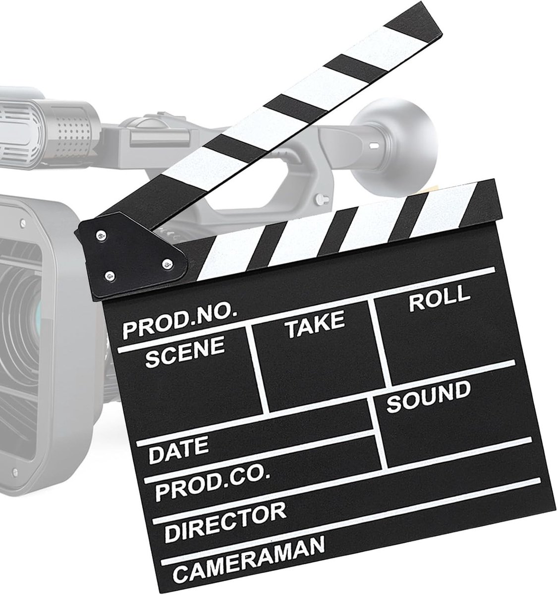 Actieklapbord voor Filmproductie - Professionele Klapper voor Regisseurs, Filmset Accessoire, Ideaal voor Actiescènes en Opnames