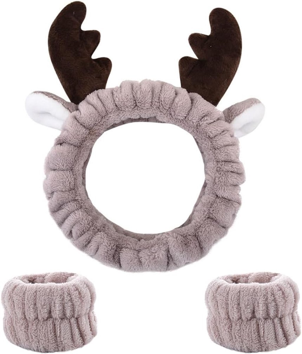 Zachte en Elastische Haarbanden en Armbanden Set voor Meisjes - Ideaal voor Make-up, Douche en Gezichtsreiniging