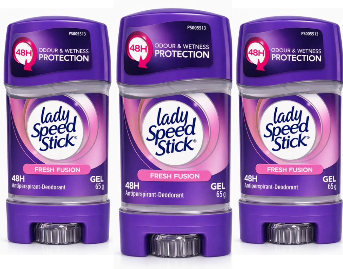 Lady Speed Stick Fresh Fusion 48H - Deodorant Gel - Voordeelverpakking - 3 x 65g