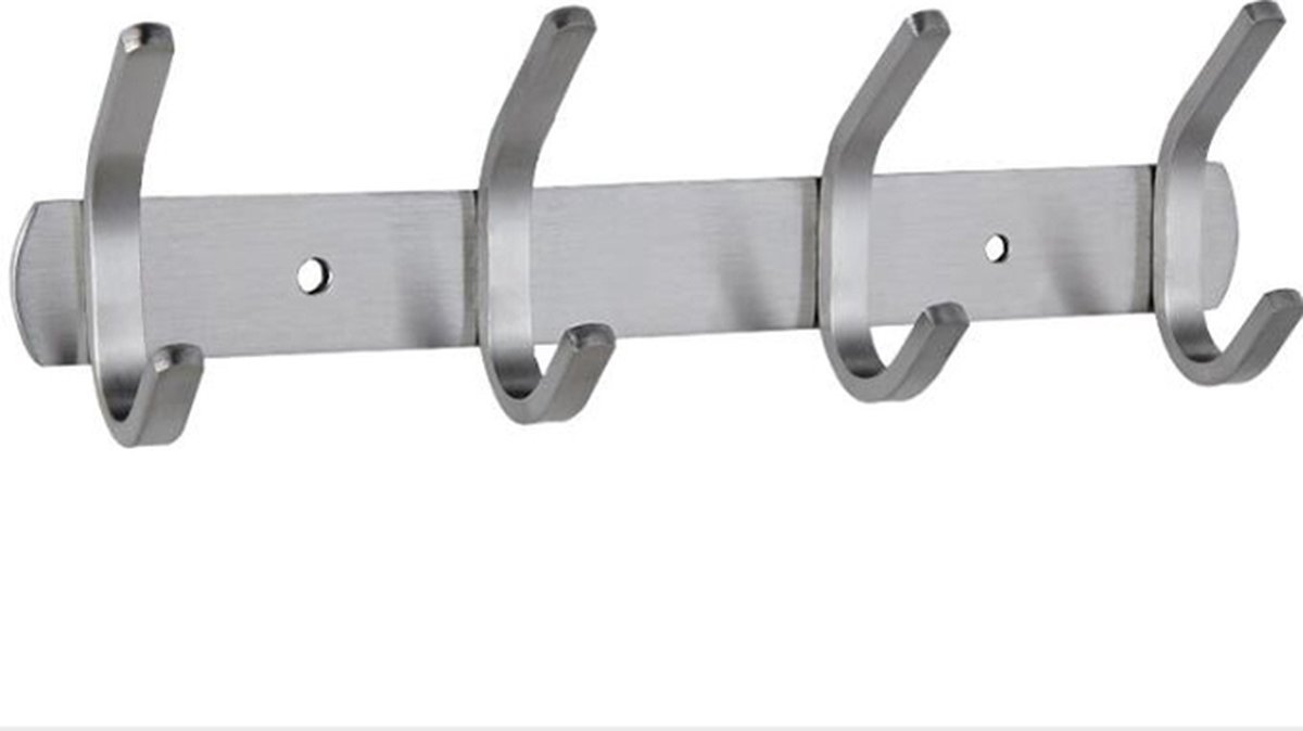 Garderobehaken - 30 cm - Zilver