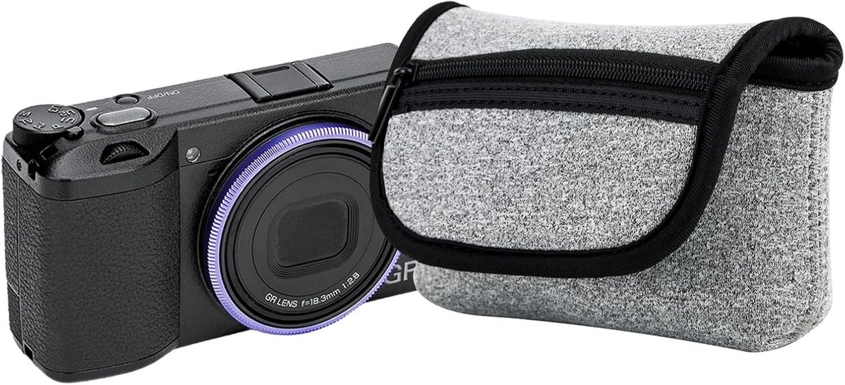 Compacte Neopreen camera tas voor digitale camera's, 110 x 65 x 40mm, Bescherming, Lichtgewicht, Duurzaam