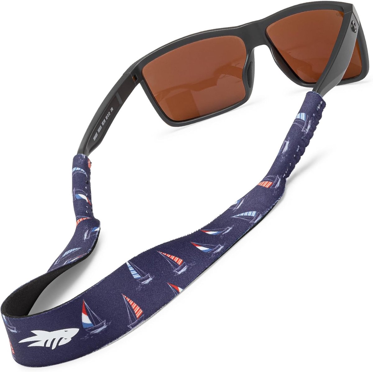 SnelShoppen - Drijvende zonnebrilband voor mannen en vrouwen, lichte neopreen brillenhouder 19 Zoll, perfect voor zeilen, watersport en buitenactivite