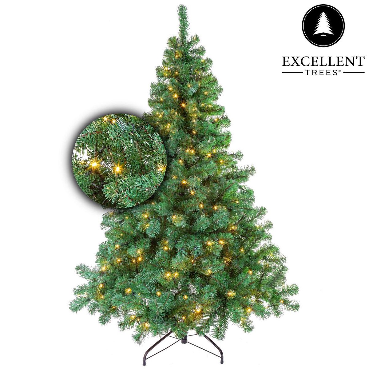 Excellent Trees® Kerstboom LED Stavanger 240 cm - 650 LED Lampjes - ⌀140cm - 240cm – foto 3