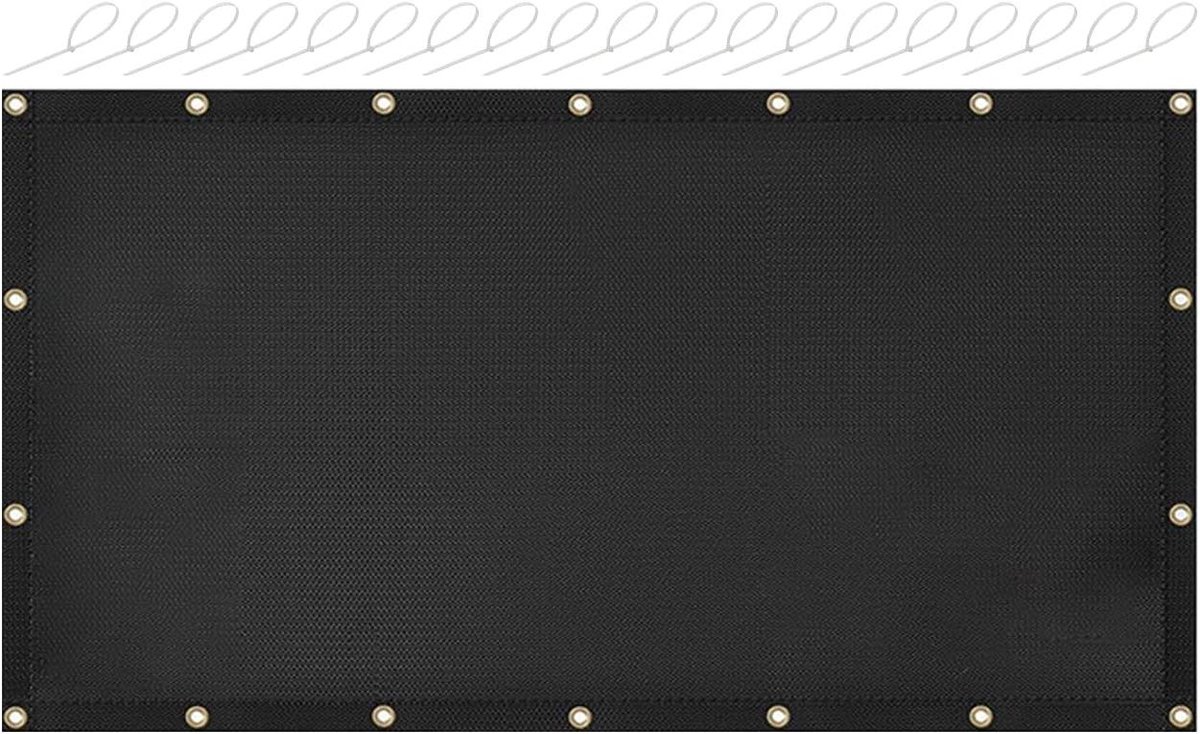 Grill Beschermer - Hitte Schild - Buiten Koken - Hittebestendig Siliconen - 91.5 x 122 cm - Zwart