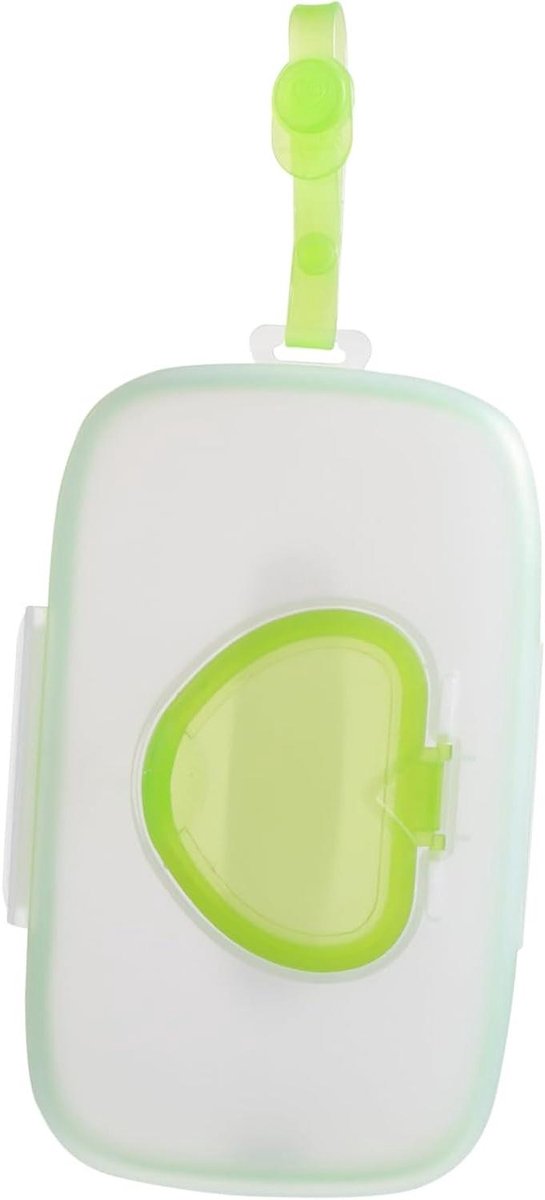 Hangende Doekjeshouder - Opbergdoos Babydoekjes - Reis Organisatie - Vochtvasthoudende Afdichting - 22x13.5x3 cm - Groen