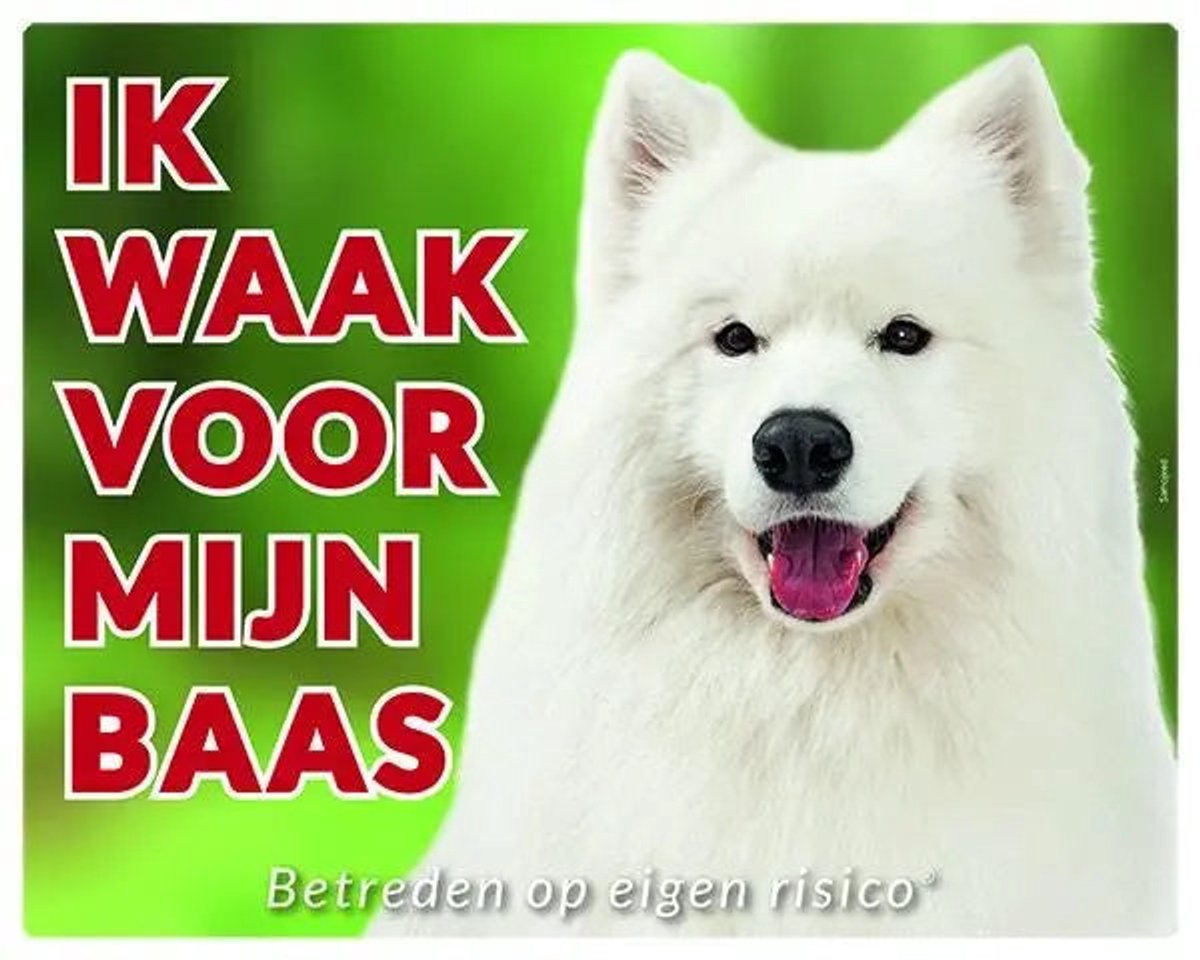 Bol.com Samojeed Waakbord - Ik waak voor mijn baas aanbieding