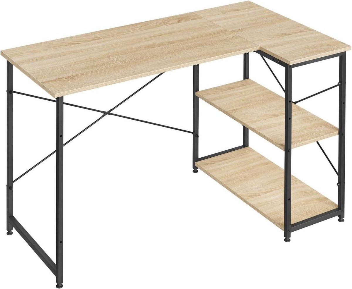 SureDeal® - Bureau - Tafel kantoortafel hout - Staal - Plank - 120x74x71,5 cm