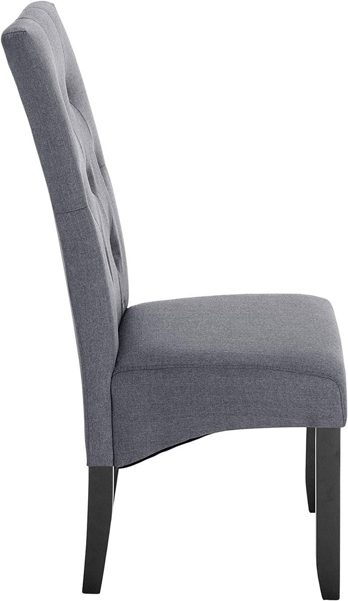 SureDeal® - Set - Eetkamerstoelen - Linnen beklede keukenstoelen - 47x42x107 cm