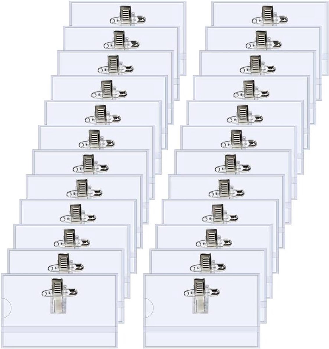 ID Kaarthouders - Badgehouders Kaarten - Kantoor Organisatie - Hoge Transparantie - 5.5 x 9 cm - Transparant