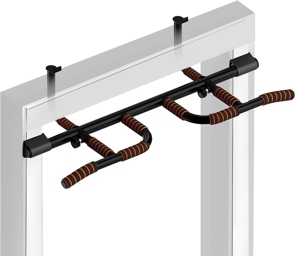 JCP® Pull Up Bar - Pull Up Station - Pull-up Stang Wandmontage - Zwart - 92cm × 21cm × 2cm