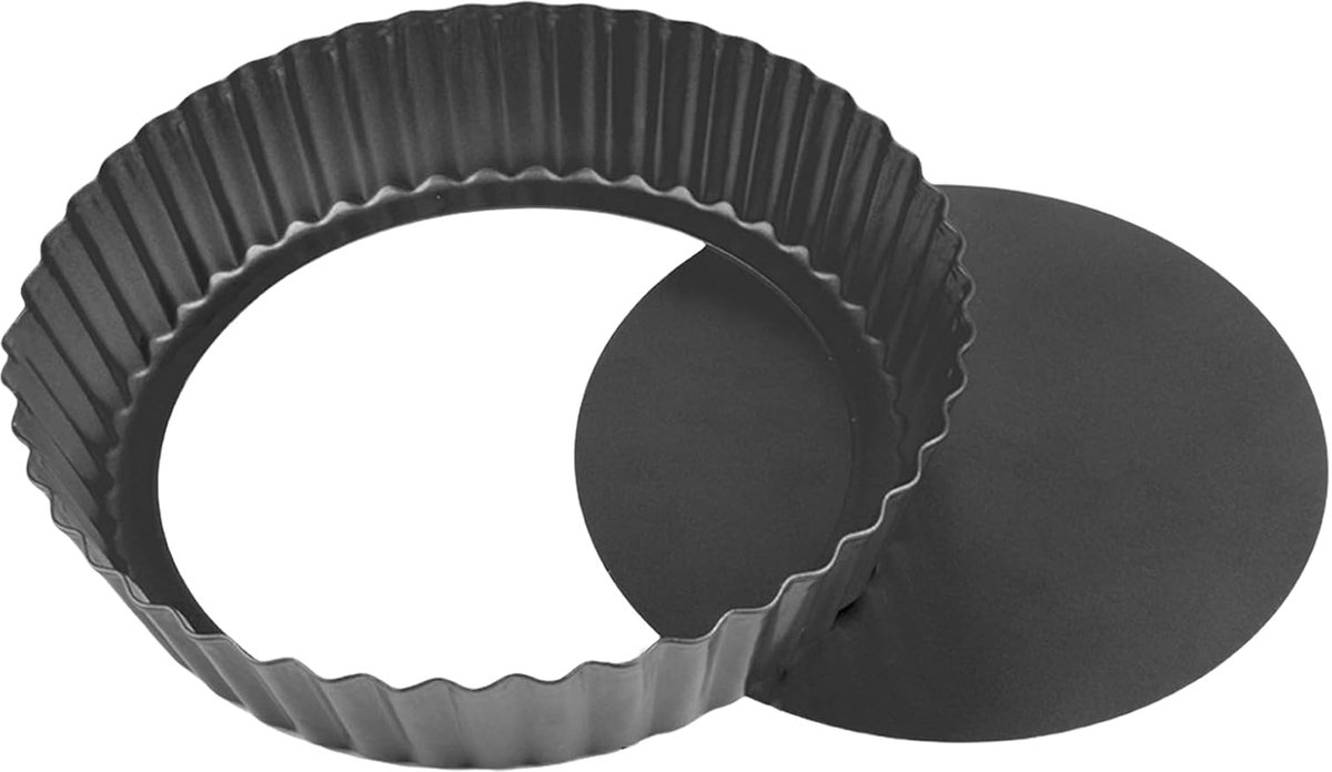 Quichevorm 28 cm - Extra hoge quichevorm - Carbonstaal - Ideaal voor bakken - SnelShoppen