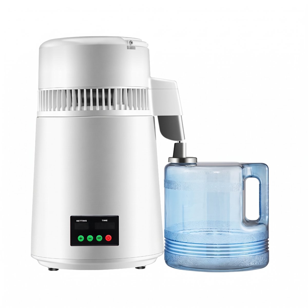 NordHaus Waterdestilleerder - Waterzuiveraar - Waterfilter - 1 L/U Distillatiesnelheid - 4 L Capaciteit - Touchscreen Wit
