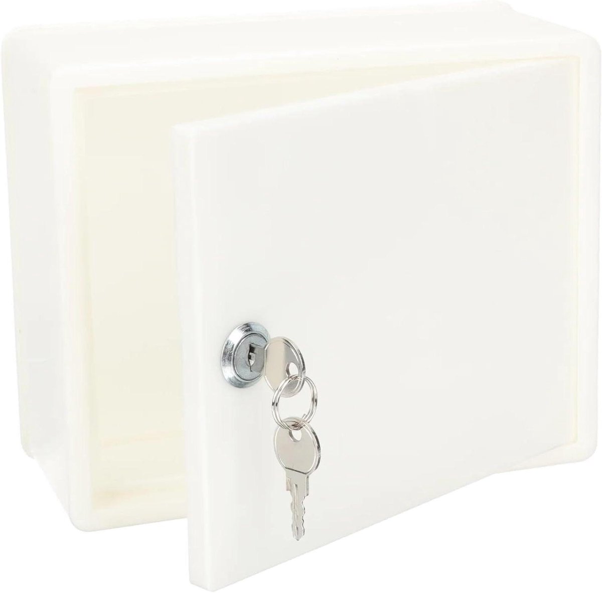 Ideeënbus Afsluitbaar - Feedbackbox Suggesties - Berichten Verzamelen - Geschikt Buitengebruik - 217 x 95 x 175cm - Wit