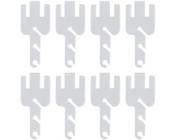 4 Paren/8Pcs Garen Breien Machine Spanner Clear Acryl Zuur Spanning Staven Accessoires, Garen Spanner Adapters met voor Addi/King/Express Breien Gereedschap