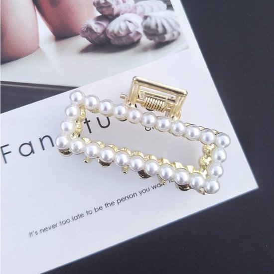 Haarclip, kleine parels, kristal, haarklemmen, goud, metaal, hartvorm, haarspelden voor dames, dunne haaraccessoires voor vrouwen en meisjes (3 stuks) — afbeelding 3