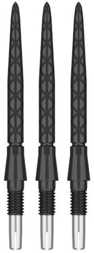 Target Darts Swiss Storm Diamond Punten 26MM Goud-Zwart - 3 Stuks Roestvrij Staal Dartpunten met Laser Geëtste Diamantgrip en Swiss Point Technologie voor Verwisselbare Tips