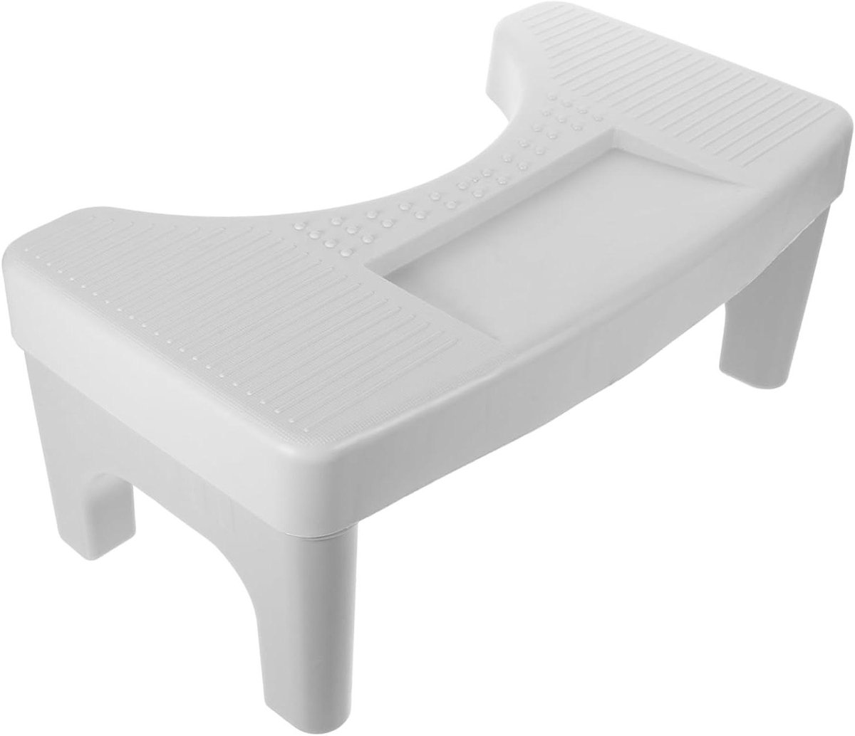 Toiletkruk - Opstapje Voetenbankje - Verbeteren Toiletgang - Antislip Ontwerp - 396 x 206 x 168 cm - Grijs