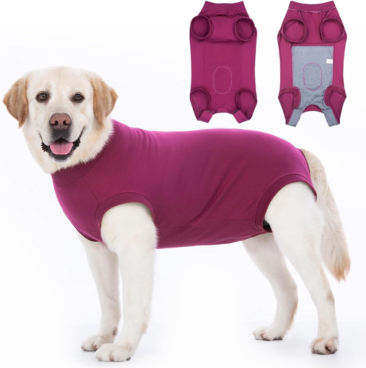 Herstelpak voor honden, medisch huisdiershirt, herstelpakken voor na operatie, vrouwelijke en reuen, chirurgisch pak voor honden, kegelkraag voor honden, alternatieve bescherming van wonden