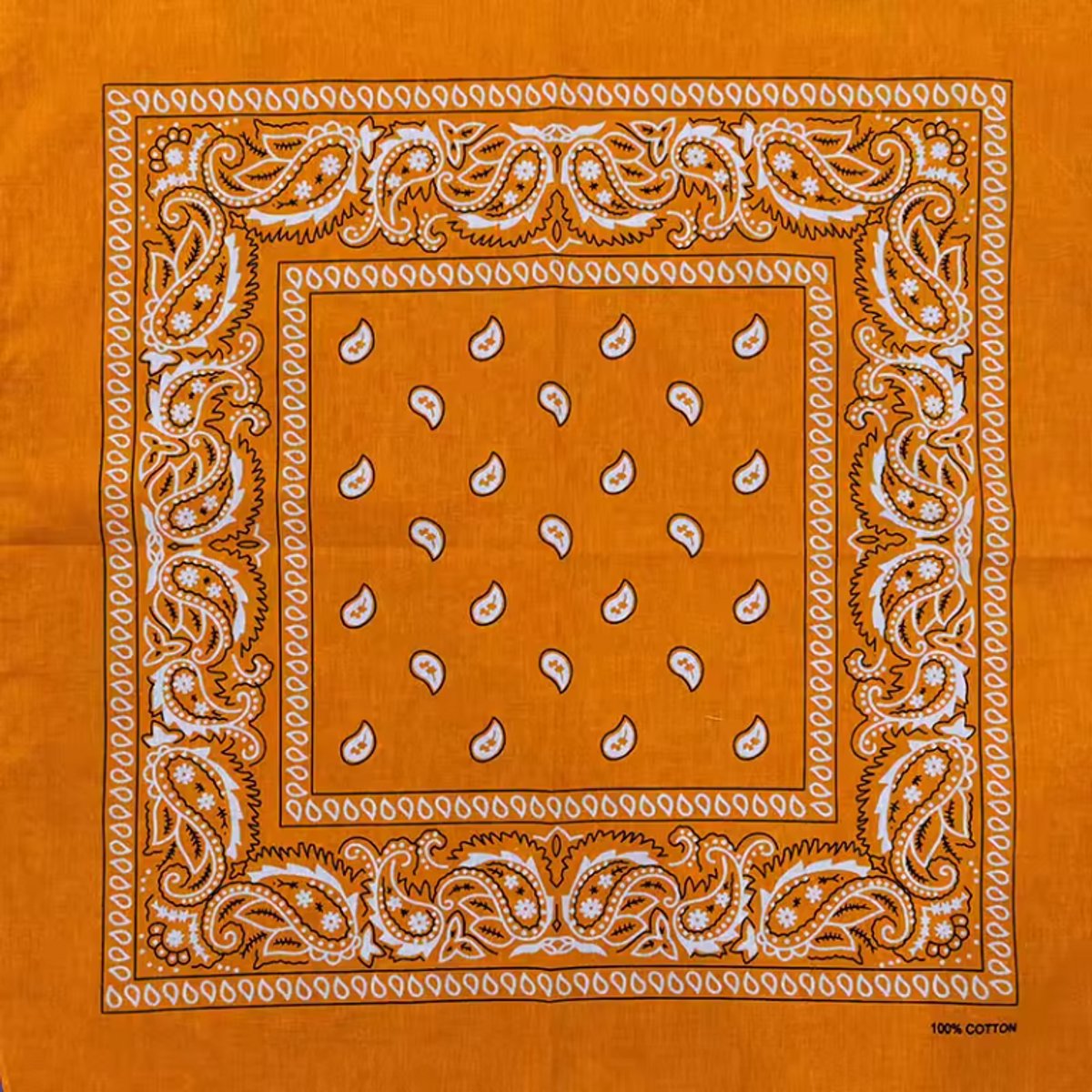 New Age Devi - Bandana - Ademend en stijlvol - Multifunctioneel doek voor elke outfit - 55x55 cm - Geelbruin