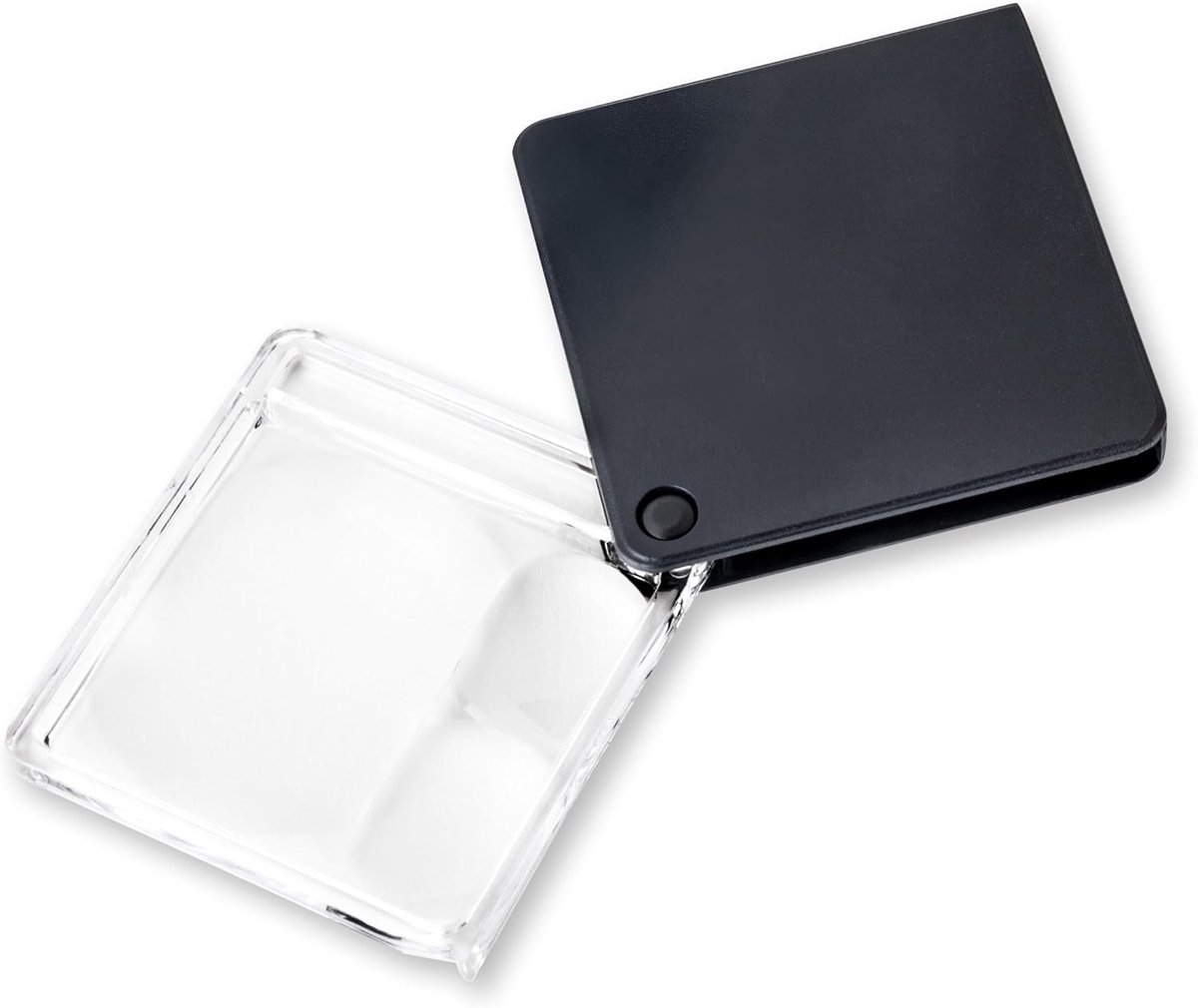 Magniflip Plus Vouwen 2,5x/5x/7x Pocket Vergrootglas met Ingebouwde Koffer Zwart (GN-44)