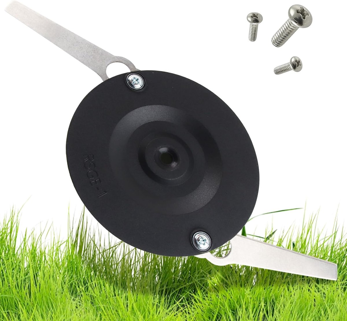 messenset voor accu-grastrimmer, 2 stuks reservemessen grastrimmer, inclusief snijschijf en schroeven, grastrimmermes, voor Einhell grastrimmer