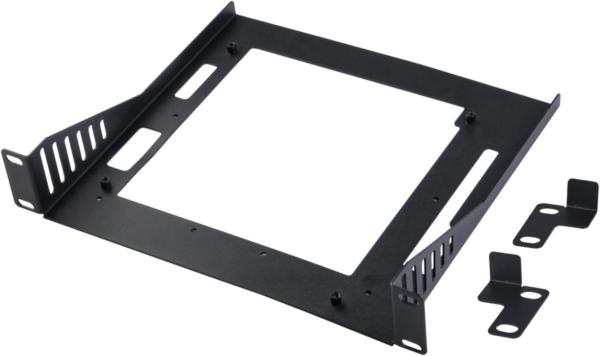 DeskPi RackMate Accessoires Mini ITX Shelf 10 inch 1U Rack Shelf voor permanente installatie in alle standaard 10-inch racks en netwerkkasten, lade kan worden uitgerust met DeskPi Super6C